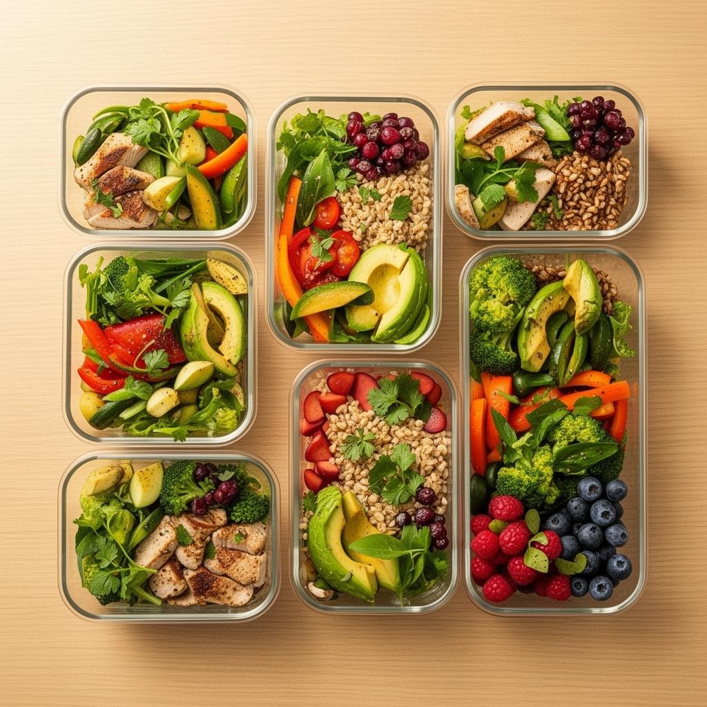 Healthy meal prep containers